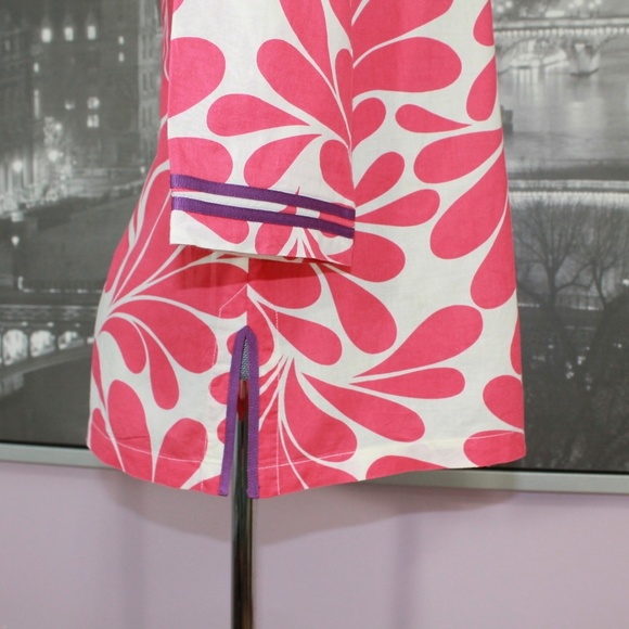 Boden Pink and White Tunic Top - Picture 4 of 7